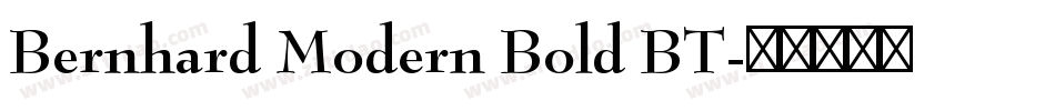 Bernhard Modern Bold BT字体转换